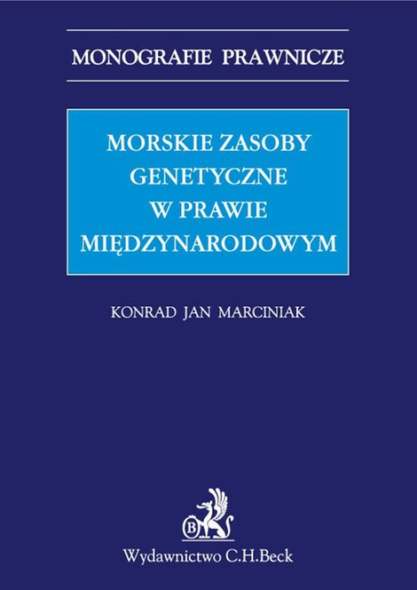 ebooki: Morskie zasoby genetyczne w prawie międzynarodowym – ebook
