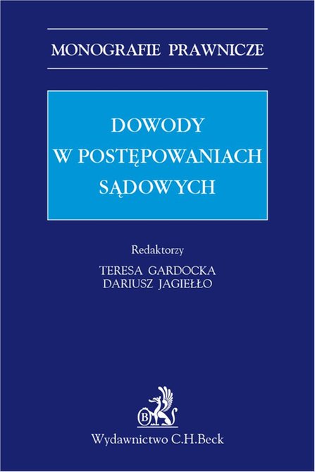 ebooki: Dowody w postępowaniach sądowych – ebook
