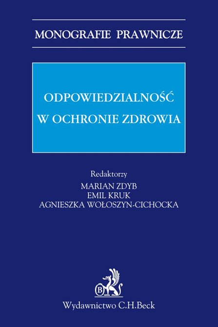 ebooki: Odpowiedzialność w ochronie zdrowia – ebook