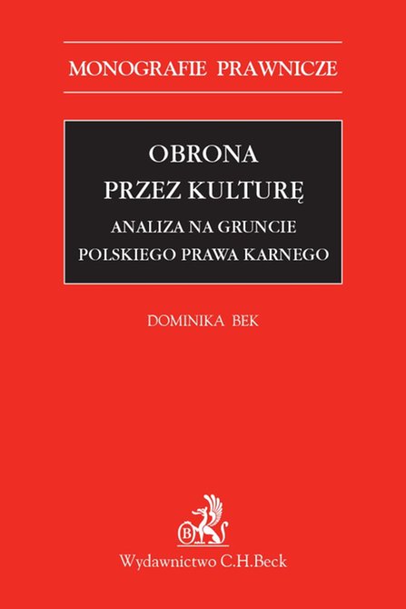 ebooki: Obrona przez kulturę. Analiza na gruncie polskiego prawa karnego – ebook