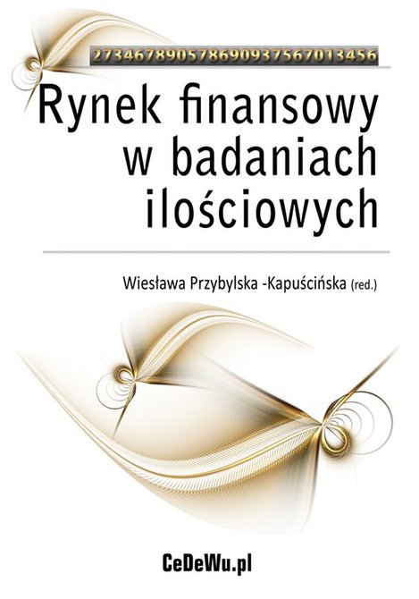 ebooki: Rynek finansowy w badaniach ilościowych – ebook