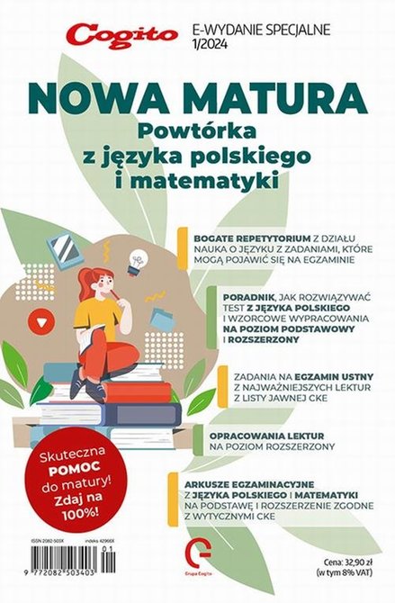 e-prasa: Cogito. E-wydanie specjalne. Nowa Matura Powtórka z języka polskiego i matematyki – eprasa