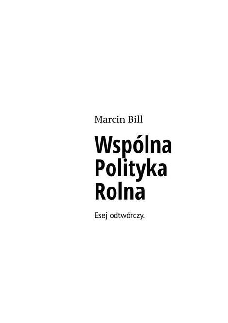 ebooki: Wspólna polityka rolna – ebook