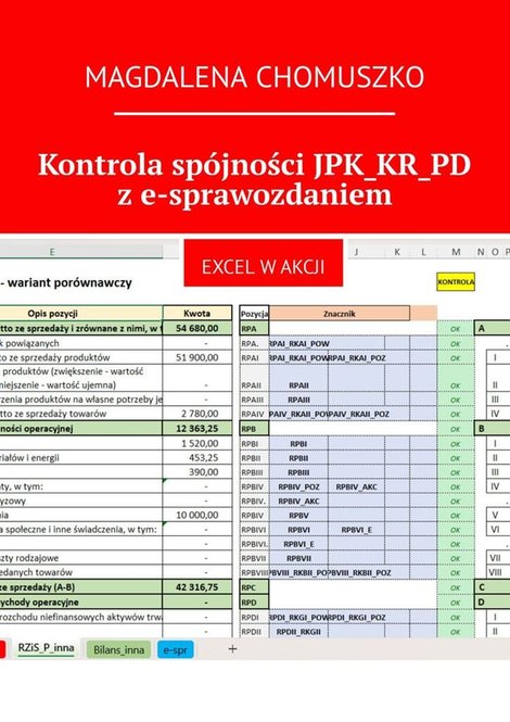 ebooki: Kontrola spójności JPK_KR_PD z e-sprawozdaniem – ebook