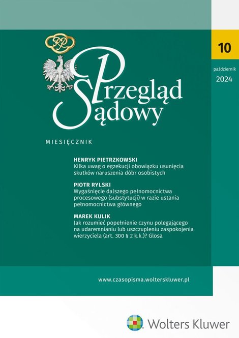 ebooki: Przegląd Sądowy. Nr 10/2024 – ebook