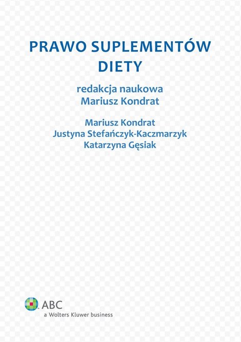 ebooki: Prawo suplementów diety – ebook