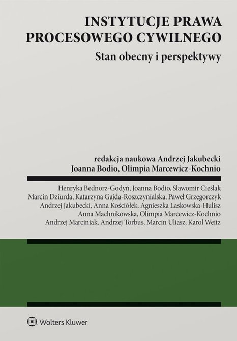 ebooki: Instytucje prawa procesowego cywilnego. Stan obecny i perspektywy – ebook