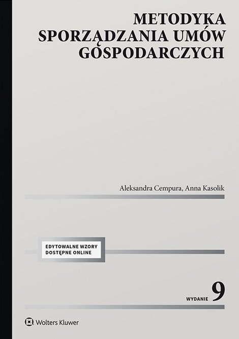 ebooki: Metodyka sporządzania umów gospodarczych. Wydanie 9 – ebook