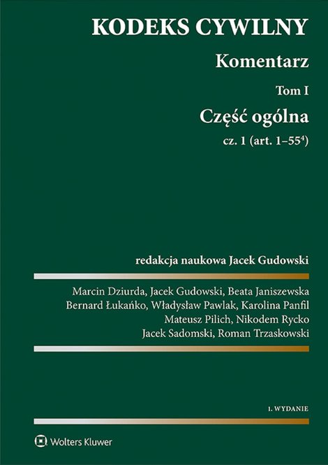 ebooki: Kodeks cywilny. Komentarz. Tom I. Część ogólna. Cz. 1 i 2 – ebook