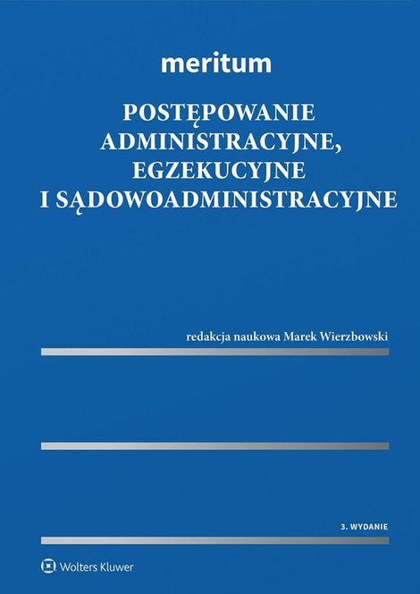 ebooki: Meritum. Postępowanie administracyjne, egzekucyjne i sądowoadministracyjne – ebook
