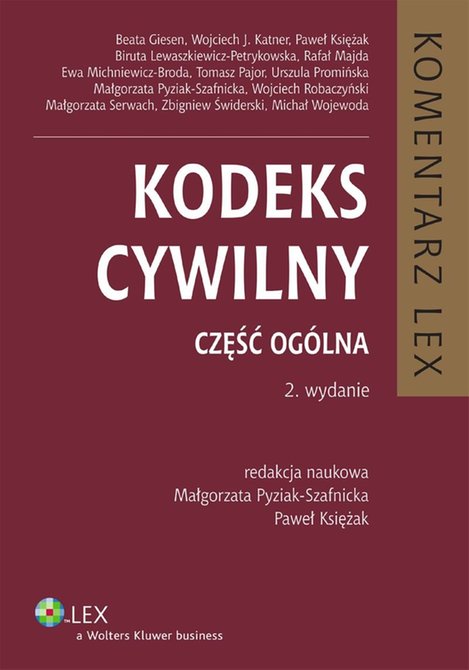 ebooki: Kodeks cywilny. Komentarz. Część ogólna – ebook