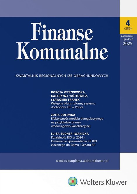 ebooki: Finanse Komunalne - Nr 4/2025 – ebook