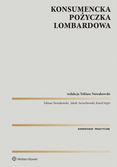 ebooki: Konsumencka pożyczka lombardowa. Komentarz – ebook