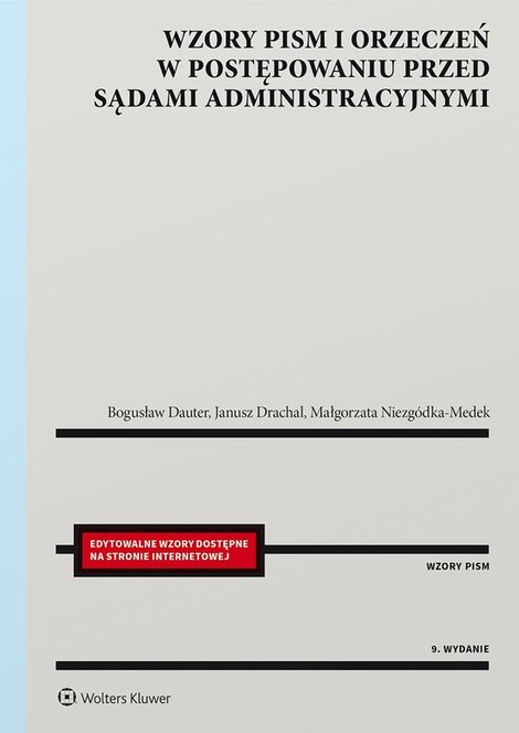 ebooki: Wzory pism i orzeczeń w postępowaniu przed sądami administracyjnymi – ebook