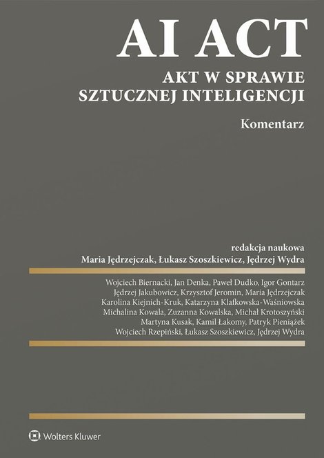 ebooki: AI Act. Akt w sprawie sztucznej inteligencji. Komentarz – ebook