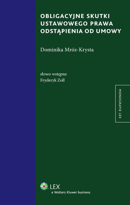 ebooki: Obligacyjne skutki ustawowego prawa odstąpienia od umowy – ebook