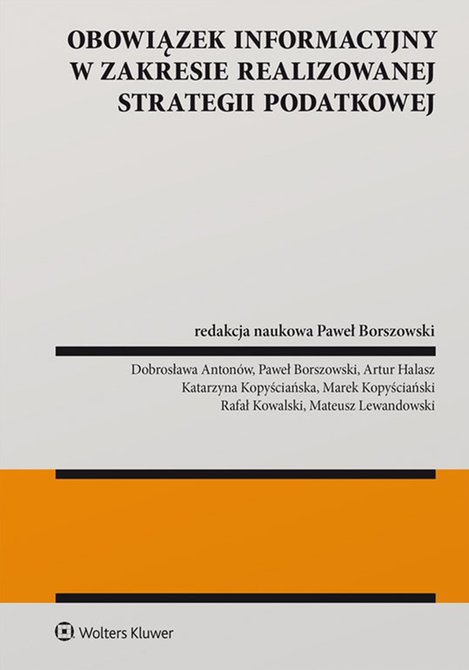 ebooki: Obowiązek informacyjny w zakresie realizowanej strategii podatkowej – ebook