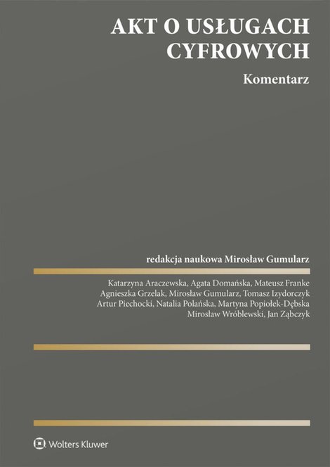 ebooki: Akt o usługach cyfrowych. Komentarz – ebook