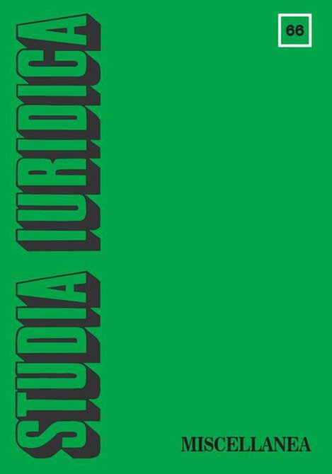 e-prasa: Studia Iuridica. Number 66 – eprasa