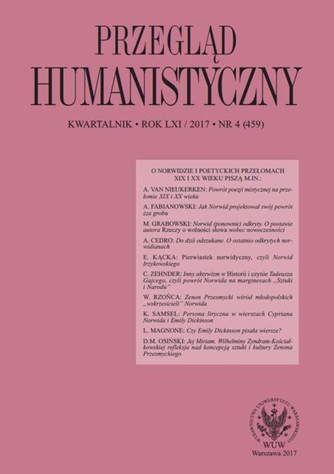 e-prasa: Przegląd Humanistyczny 2017/4 (459) – eprasa