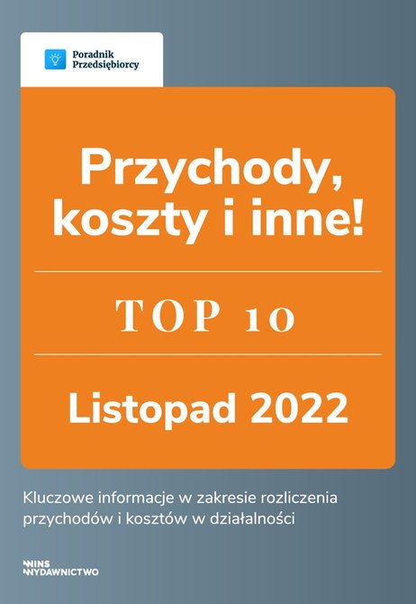 ebooki: Przychody, koszty i inne. TOP 10 Księgowość – ebook