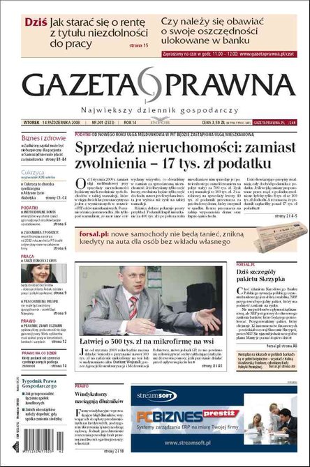 e-prasa: Dziennik Gazeta Prawna – e-wydanie – 201/2008