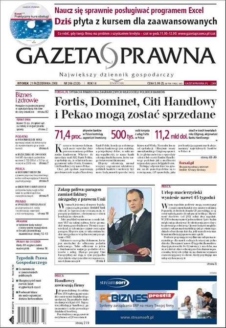 e-prasa: Dziennik Gazeta Prawna – e-wydanie – 206/2008