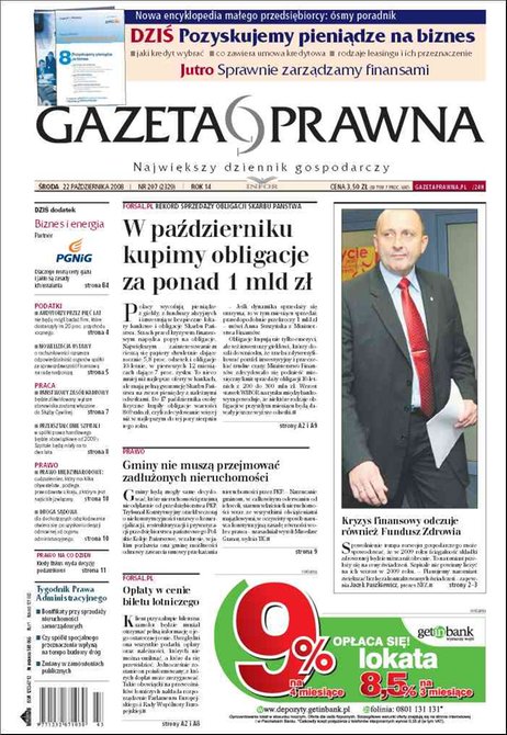 e-prasa: Dziennik Gazeta Prawna – e-wydanie – 207/2008