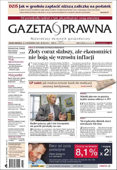 e-prasa: Dziennik Gazeta Prawna – e-wydanie – 209/2008