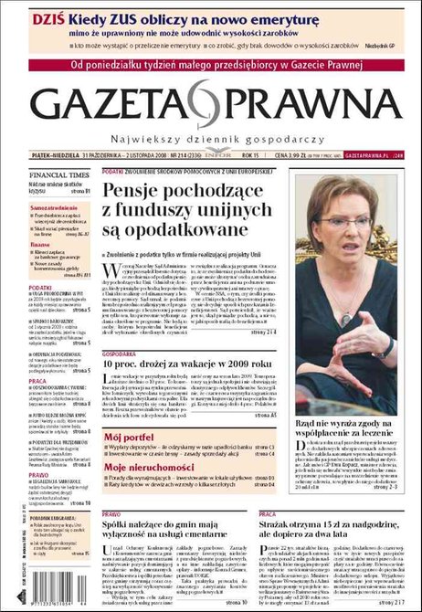 e-prasa: Dziennik Gazeta Prawna – e-wydanie – 214/2008