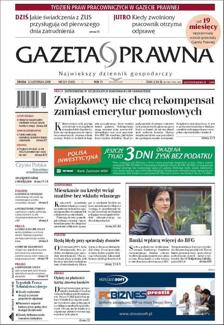 e-prasa: Dziennik Gazeta Prawna – e-wydanie – 221/2008