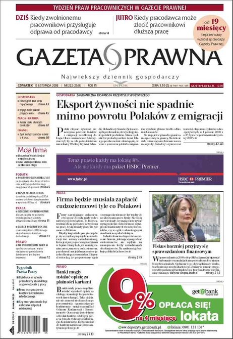 e-prasa: Dziennik Gazeta Prawna – e-wydanie – 222/2008