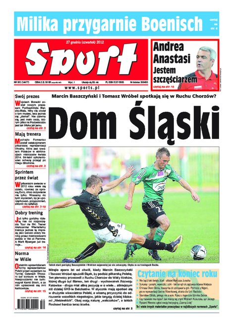 e-prasa: Sport – e-wydanie – 301/2012