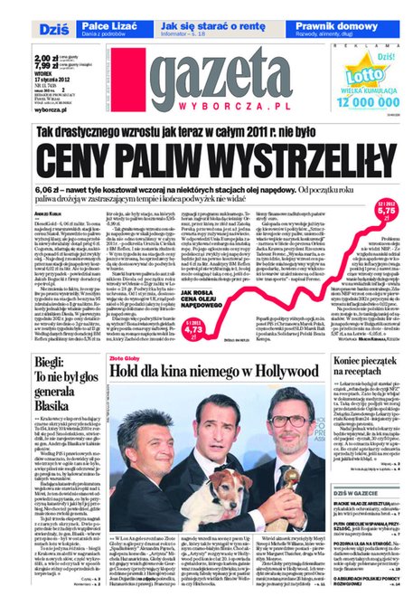 e-prasa: Gazeta Wyborcza - Łódź – e-wydanie – 13/2012