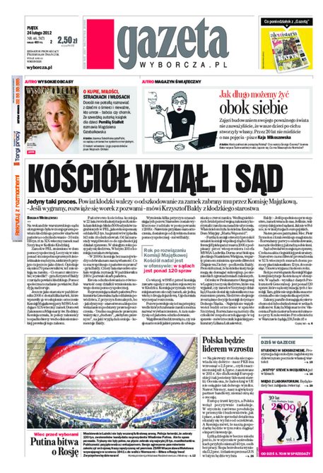 e-prasa: Gazeta Wyborcza - Rzeszów – e-wydanie – 46/2012