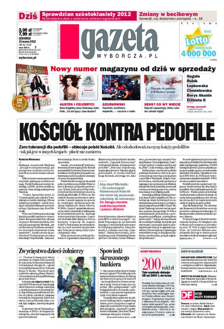 e-prasa: Gazeta Wyborcza - Rzeszów – e-wydanie – 63/2012
