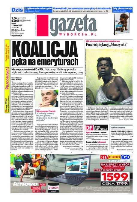 e-prasa: Gazeta Wyborcza - Rzeszów – e-wydanie – 68/2012