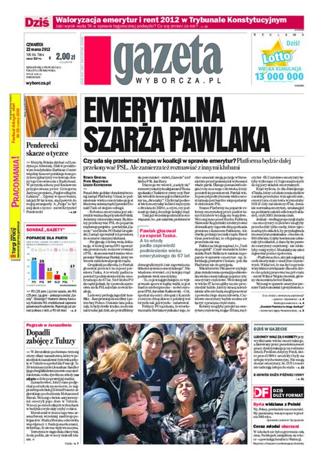 e-prasa: Gazeta Wyborcza - Rzeszów – e-wydanie – 69/2012