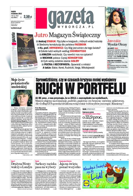 e-prasa: Gazeta Wyborcza - Rzeszów – e-wydanie – 82/2012