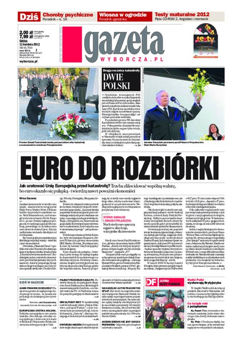 e-prasa: Gazeta Wyborcza - Rzeszów – e-wydanie – 85/2012