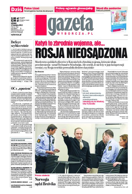 e-prasa: Gazeta Wyborcza - Rzeszów – e-wydanie – 90/2012