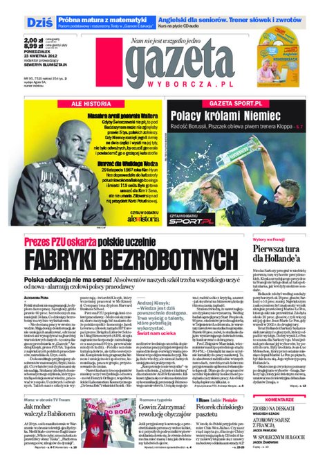 e-prasa: Gazeta Wyborcza - Rzeszów – e-wydanie – 95/2012