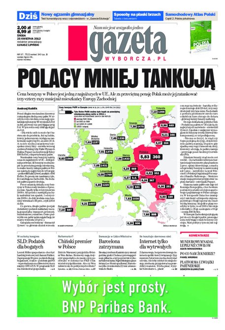 e-prasa: Gazeta Wyborcza - Rzeszów – e-wydanie – 97/2012