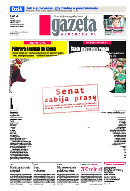 e-prasa: Gazeta Wyborcza - Rzeszów – e-wydanie – 105/2012