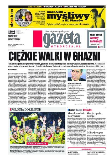 e-prasa: Gazeta Wyborcza - Rzeszów – e-wydanie – 111/2012