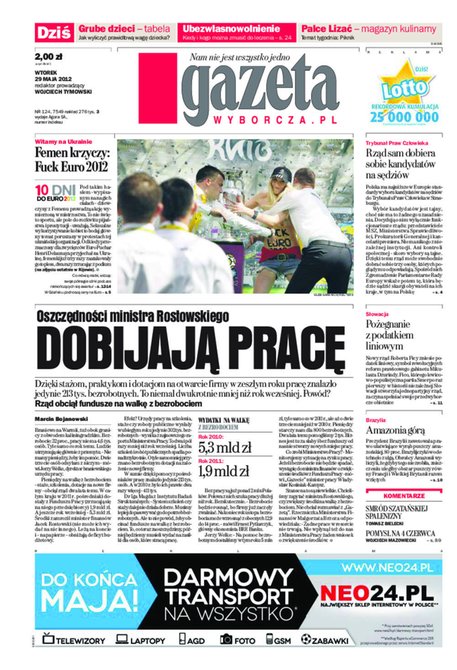 e-prasa: Gazeta Wyborcza - Rzeszów – e-wydanie – 124/2012