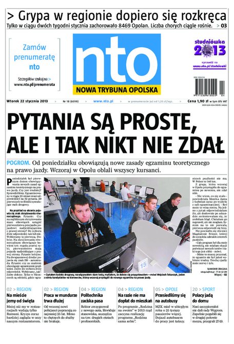 e-prasa: Nowa Trybuna Opolska – e-wydanie – 18/2013