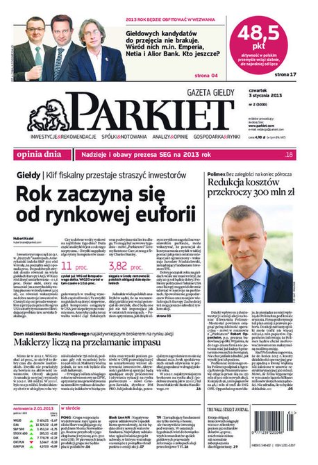 e-prasa: Parkiet – e-wydanie – 2/2013