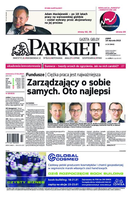 e-prasa: Parkiet – e-wydanie – 15/2013