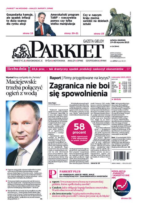 e-prasa: Parkiet – e-wydanie – 16/2013